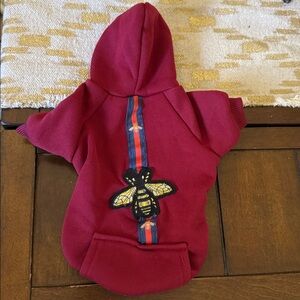 G dog fashion sweatshirt clothes medium luxury bee gold hoodie bug embroidered